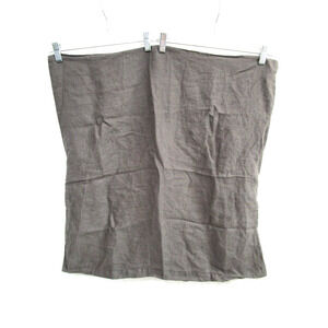 West Elm Gray 100% Linen Euro Pillow Sham